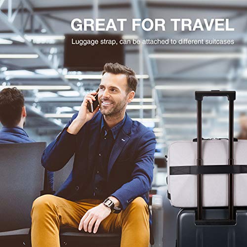 BAGSMART Laptop Bag, 15.6 Inch Laptop Case for Men Women Computer Bag Briefcase Work Business Travel,Grey