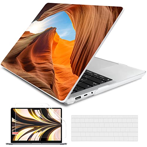Batianda Case for 13.5" Microsoft Surface Laptop 5 4/3 with Metal Palm Rest Model 1951, Landscape Series Designed Protective Plastic Hardshell & Keyboard Cover & Screen Protector, Desert Scenery - color: Desert Scenery, size: with Metal Palm Rest