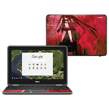 MightySkins Skin Compatible with Dell Chromebook 11" 3180 - Anime | Protective, Durable, and Unique Vinyl Decal wrap Cover | Easy to Apply, Remove, and Change Styles | Made in The USA - color: Anime