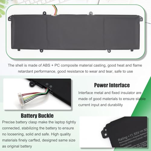 50Wh C31N1905 Laptop Battery Replacement for Asus VivoBook S13 S330FA S330UA S333EA S333JA S14 M433IA S433EA S433IA S15 D533IA S513EA M533IA S532FA S533EA S533FL S533EQ S533IA Series - size: 11.2*3.53*0.15inch C31N1905