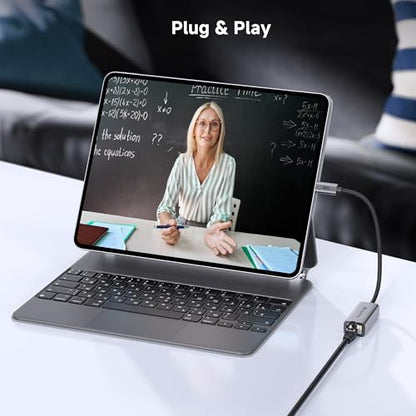 Cable Matters USB C to 2.5Gb Ethernet Adapter, 2.5 Gigabit Network Speed | 2.5 Gigabit Ethernet to USB C, Compatible with USB4, Thunderbolt 4/5, MacBook, Laptops, and USB-C Devices