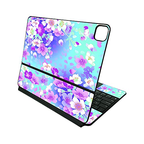 MightySkins Skin Compatible with Apple Magic Keyboard for iPad Pro 12.9" (3rd-6th Generation) - in Bloom | Protective, Durable, and Unique Vinyl Decal wrap Cover | Easy to Apply | Made in The USA - color: In Bloom