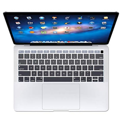 Se7enline for MacBook Pro 13/16 inch Keyboard Cover 2019-2026,Rose Pink | Silicone Waterproof Dustproof Durable Washable Laptop Accessories US Layout 2023 2022 2021 2020 2019 2018,Grey - color: Gradient Grey