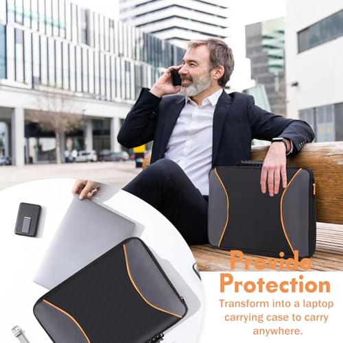 Laptop Sun Shade Laptop Sun Glare Shield Privacy Screen Hood 15-16'' | Lightweight Laptops Sunshade Bag for Working Outside Portable Shield Cover (Patent Pending) - size: 15-16in