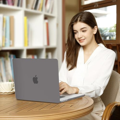 MOSISO Compatible with MacBook Pro 16 inch Case M5 M4 M3 M2 M1 2026-2021 | A3429 A3428 A3403 A3186 A2991 A2780 A2485, Protective Hard Shell Case&Keyboard Cover&Screen Film&Pouch, Gray - color: Gray