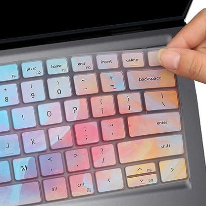 Colorful Keyboard Cover for Dell Inspiron 16 5630 5635 5620 5625 7635 7630, Dell Inspiron 14 5430 5435 7430 7435 5420 5425 7420 7425 7415 Keyboard Skin, Dell Inspiron 13 5310, Latitude 3320 3420 - color: Colorful
