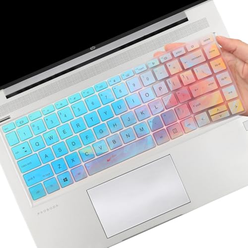 Keyboard Cover for HP Probook 440 445 G8 G9 G10 14 inch, HP Probook 640 G7 G8 14" Laptop Protector Skin(NOT Fit Probook 440 445 G11 G5 G6 G7)-Stylish Colorful - color: Colorful