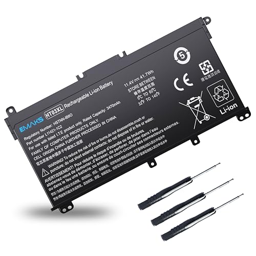 HT03XL Battery for HP Pavilion 14 14-CE 14-CF 14-CM 14M-DH 14-DQ 14-FQ | for 14m-dh1003dx 14-dq0040nr 14-cf2112wm 15-CW 15-DA 15-DB 15-DW 15-EF 17-BY 17-CA HSTNN-DB8R DB8S IB80 IB8O LB8L LB8M UB7J