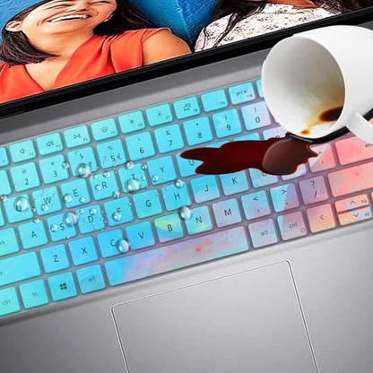 Keyboard Cover for Dell 15 Laptop DC15250 DC15255, Dell 16 DC16250 DC16251 & 16 Plus/16 Plus 2-in-1 DB06250 DB16250 DB16255 & Dell Pro 15 Essential PV15250 PV15255 US Layout Keyboard Skin-Colorfu - color: Colorfu