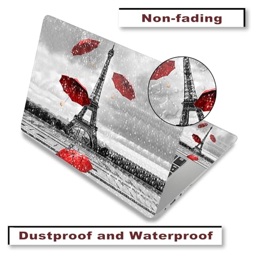 12 13 14 15 15.4 15.6 Inches Laptop Skin Sticker Decal Universal Netbook Skin Sticker Reusable Soft Notebook Art Protector Cover Decal, Paris Tower - color: Paris Tower