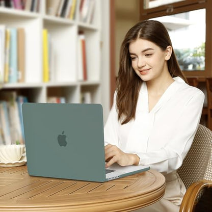 MOSISO Compatible with MacBook Pro 16 inch Case M5 M4 M3 M2 M1 2026-2021 | A3429 A3428 A3403 A3186 A2991 A2780 A2485, Protective Hard Shell Case&Keyboard Cover&Screen Film&Pouch, Midnight Green - color: Midnight Green
