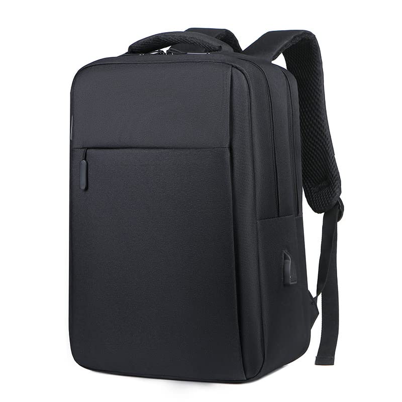 Waterproof 17-inch Laptop Backpack for Women Men, Large Capacity Business Travel School Backpack with USB Charging Port (black)