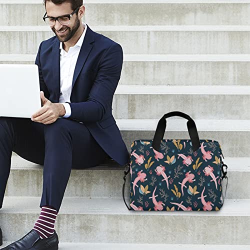Axolotl & Sea Weed Aquarium Laptop Case 15.6 inch | Waterproof Laptop Briefcase Laptop Bag for Women & Men - color: Color 11