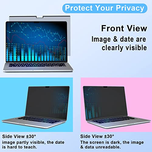 ZOEGAA Privacy Screen Protector for MacBook Pro 16 inch (2021~2026). | 1 Install Ways; Camera Cover; Anti Bule Light/Glare; Compatible With MacBook Pro 16 inch M1, M2, M3, M4, M5, Pro, Max Chip. - size: MacBook Pro 16 inch (2021-2024, M1 M2 M3 M4)
