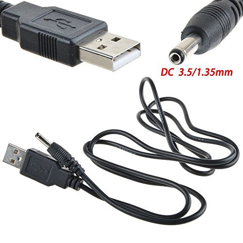 USB to 3.5mm 1.3mm Plug Tip Connector Laptop PC 5V DC Power Supply Cord