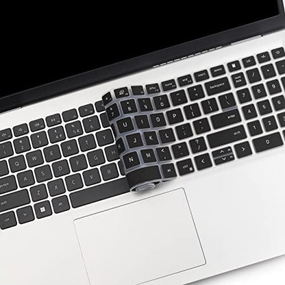 Keyboard Cover for 2026 2025 Dell 15 Laptop DC15250 DC15255 15.6" Dell Inspiron 15 3510 3511 3515 3525 3530 3535 5510 5515 5518 7510 15.6", Vostro 3510 3520 3530 5510 5515 15.6, Inspiron 7610 - color: Black