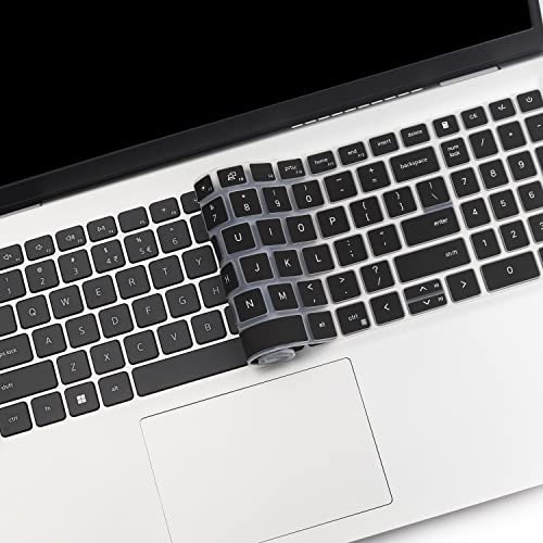 Keyboard Cover for 2026 2025 Dell 15 Laptop DC15250 DC15255 15.6" Dell Inspiron 15 3510 3511 3515 3525 3530 3535 5510 5515 5518 7510 15.6", Vostro 3510 3520 3530 5510 5515 15.6, Inspiron 7610 - color: Black