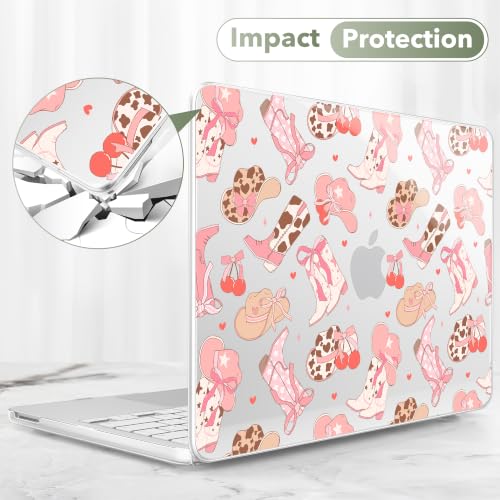 May Chen Compatible with MacBook Neo 13 inch Case 2026 Model A3404, Plastic Hard Shell,Keyboard Cover,Screen Protector,Dust Plug, for MacBook Neo 13" with A18 Pro Chip,Girly Western - color: Girly Western