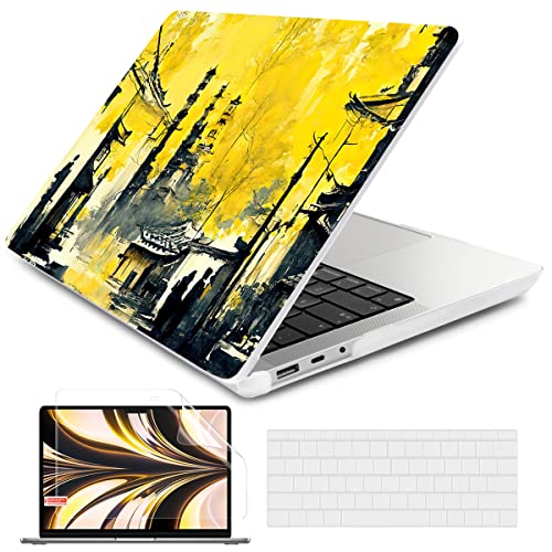 Batianda Case for 13.5" Microsoft Surface Laptop 5 4/3 with Metal Palm Rest Model 1951, Designed Protective Plastic Hardshell & Keyboard Cover & Screen Protector, Autumn - color: Autumn, size: with Metal Palm Rest