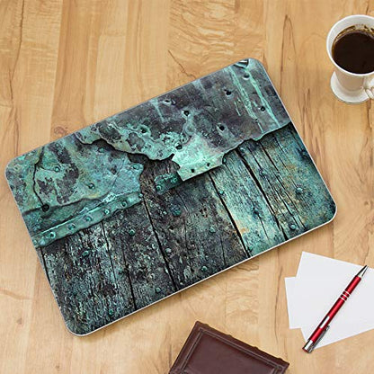 It's A Skin 15.6 inch Laptop Notebook Skin Vinyl Sticker Cover Decal Universal fit for 15.6" (May Require Trimming) HP Lenovo Apple Mac Dell Compaq Asus Acer/Patina Metal and Wood Blue