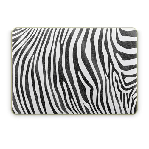 Glossy Glitter Laptop Skin Compatible with Apple MacBook Neo - Black Zebra - Premium 3M Vinyl Protective Wrap Decal Cover - Easy to Apply | Crafted in the USA by MightySkins - color: Black Zebra, size: MacBook Neo Full Cover Skin, style: Glossy Glitter Fi