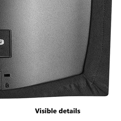 Elastic soft cloth computer dust cover black for 17/18/19/20/21 inch computer monitor and most brands of flat screen TV (17 to 21 inches)