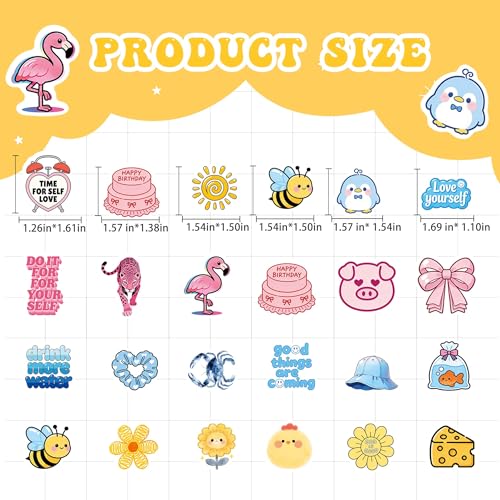 60 Pcs Glow in The Dark Funny Kids Stickers for Water Bottle | Luminous Preppy Aesthetic Waterproof Vinyl Laptop Decals, Luggage Scrapbook Skateboard Phone Case DIY Decoer - color: Luminescent-493kscp