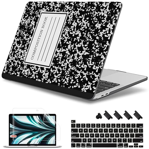 May Chen for MacBook Pro 13 Case 2022 2021 2020 Release Models: M2 M1 A2338 A2289 A2251, Plastic Hard Shell Case with Keyboard Cover for MacBook Pro 13 inch with Touch Bar fits Touch ID, Book - color: Book