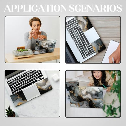 SUPERDANT Laptop Skin Sticker Marble Laptop Decals Personalized Universal Notebook Computer Wrap Vinyl Skin Stickers Cover Art Decal Removable 12-15.6 Inch Waterproof Scratch-Resistant Gifts