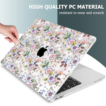 Mektron Case for 2026 MacBook Neo 13-inch A18 Pro chip A3404 Laptop Cover with 13-inch (Diagonal) Liquid Retina Display+ Keyboard Cover+ Screen Protector, Daisy C513 - color: Daisy C513