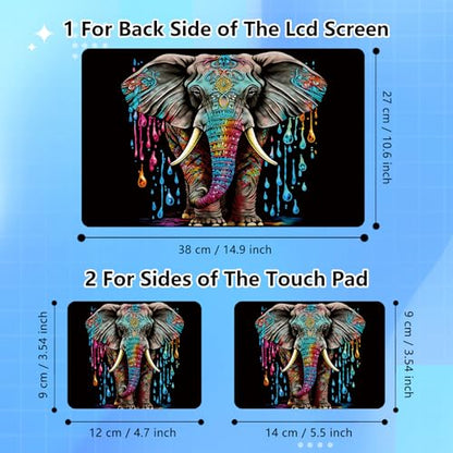 Universal Laptop Skin Sticker Decal for 11.6”12" 13" 13.3" 14" 15" 15.4" 15.6" Reusable Waterproof Scratch-Scratch Resistant Protective Vinyl Laptop Notebook Skin Stickers - Elephant - color: Elephant