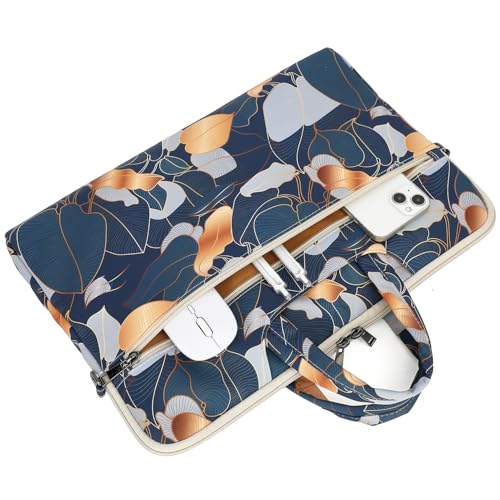 DACHEE Laptop Shoulder Bag for 15 Inch/15.6 Inch Macbook Pro - color: Leaves(07)