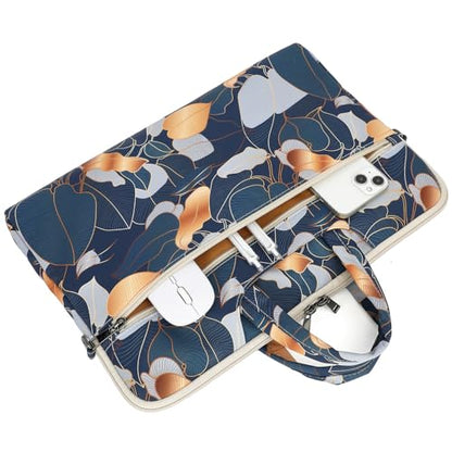 DACHEE Laptop Shoulder Bag for 15 Inch/15.6 Inch Macbook Pro - color: Leaves(07)