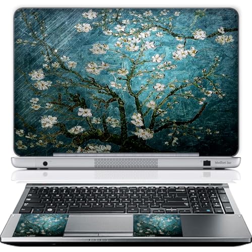 14 Inch Laptop Skin Sticker Cover Premium Sticker Cover Art Decal Decorative (Included 2 Wrist Pad Skins) - Almond Blossoming - color: Vincent van Gogh Almond Blossoming, size: 14 Inch