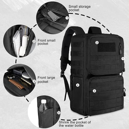3-in-1 Laptop Briefcase for Men, 15.6 Inch Convertible Work Bag
