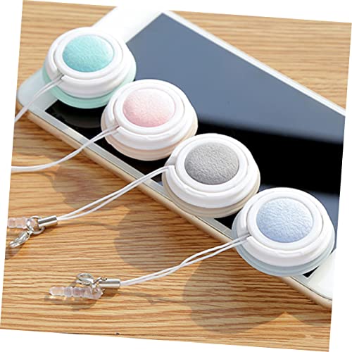 Ipetboom 4pcs Macaron Phone Screen Cleaner Eyeglass Lens Cleaning Cloths Screen Gentle Surface Cleaning Compact Washable
