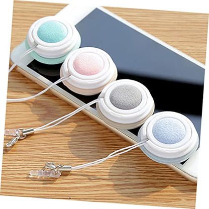 Ipetboom 4pcs Macaron Phone Screen Cleaner Eyeglass Lens Cleaning Cloths Screen Gentle Surface Cleaning Compact Washable