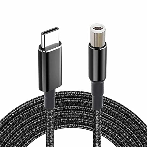 USB C to 7.4mm Adapter Cable Braided Fast 100W Power Pack Charging Supply Type C Male to DC 7.4 x 5.0mm Barrel Converter Cord for Latitude XPS Inspiron 15 15R 5537 17 17R 5721 Dell Laptop PD Charger