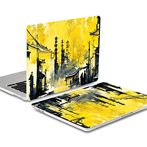 Batianda AstroGrid Case for MacBook Pro 13 inch 2020 2022, Autumn | Fits Model A2338 M2 M1 A2251 A2289,1.2mm Slim Lightweight Hard Shell Cover, Scratch Resistant,4-in-1 Accessories Bundle - color: Autumn