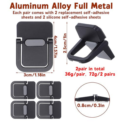 4PCS Portable Keyboard Riser Self Adhesive Laptop Stand Mini Invisible Computer Feet for Desk Computer Keyboard Stand Laptop Holder with Anti Slip Silicone(Black) - color: Black