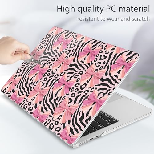Tuiklol for MacBook Air 13 inch Case M5 2026 M4 2025 M3 2024 M2 2022 Release Model A3449 A3240 A3113 A2681,Plastic Hard Shell Cover for MacBook Air 13.6 with Touch ID, Grid Bow - color: Grid Bow