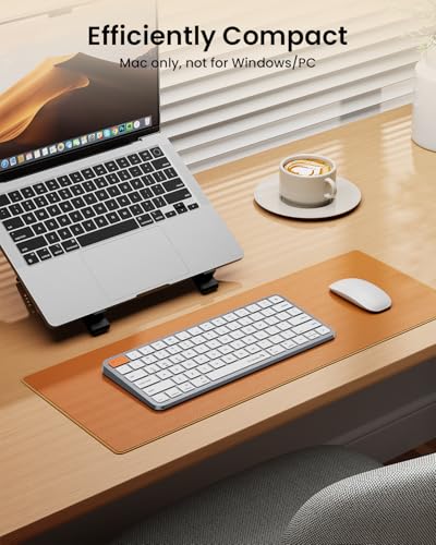 ProtoArc K90-A Backlit Bluetooth Keyboard for Mac/iPad, White Silver | Compact Wireless Mac Keyboard, 78-Key, No Numpad, 3-Level White Led Backlight, Multi-Device, Low-Profile, Rechargeable - color: White Silver