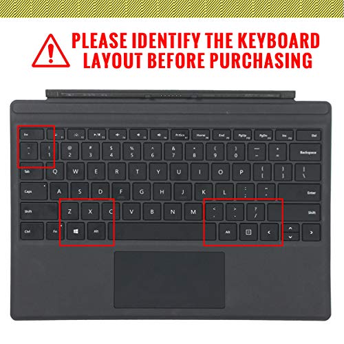 English Silicone Keyboard Cover for Microsoft Surface Pro 4 and Pro 7 2019/Pro 6 2018/Pro 5 2017 Keyboard for Surface pro 6 12.3-Inch,Princess - color: Princess