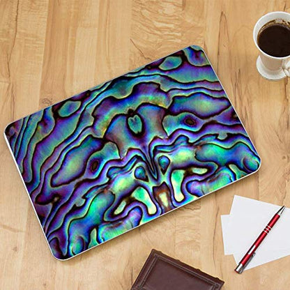Custom Fit Made to Order Laptop Notebook Skin Vinyl Sticker Cover Decal Fits 13.3" 14" 15.6" 16" HP Lenovo Apple Mac Dell Compaq Acer|Abalone Sea Shell Green Blue Purple - color: Style 2