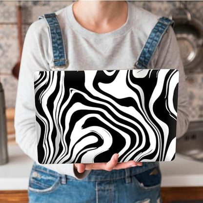 Universal Laptop Skin Sticker with 2 Wrist Pad Skins, Waterproof Scratch Resistant Vinyl Laptop Cover Decal, Cut to Fit for 11–15.6 Inch MacBook HP Dell Lenovo, Abstract Wavy - color: Abstract Wavy