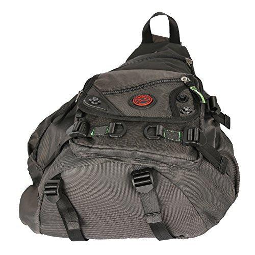 Large Sling Bag Laptop Backpack Cross Body Messenger Bag Shoulder Travel Rucksack (A-Black) - color: A-black
