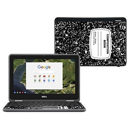 MightySkins Skin Compatible with Dell Chromebook 11" 3180 - Composition Book | Protective, Durable, and Unique Vinyl Decal wrap Cover | Easy to Apply, Remove, and Change Styles | Made in The USA - color: Composition Book