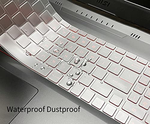 Keyboard Cover for MSI Cyborg 15 A13VE 2023, MSI GL66 GL76, Stealth GS77, Katana GF66 GF76, Raider GE78 HX, MSI Sword 15 17, MSI Crosshair 15.6" 17.3", Stealth 16 17 Studio Keyboard Skin Accessories