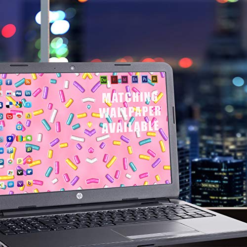 It's A Skin 15.6 inch Laptop Notebook Skin Vinyl Sticker Cover Decal Universal fit for 15.6" (May Require Trimming) HP Lenovo Apple Mac Dell Compaq Asus Acer/Sprinkles Cupcakes ice Cream
