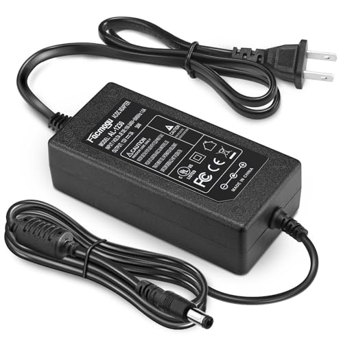 Facmogu DC 12V 3A Power Adapter, 100-240V AC to DC 12V 3A 36W Power Suppy with Barrel Connector 5.5x2.5mm & 5.5x2.1mm, 12 Volt 3 Amp Desktop Adpater 12V Switching Transformer AC/DC Power Converter - size: 12V 3A (2 Prong Plug)